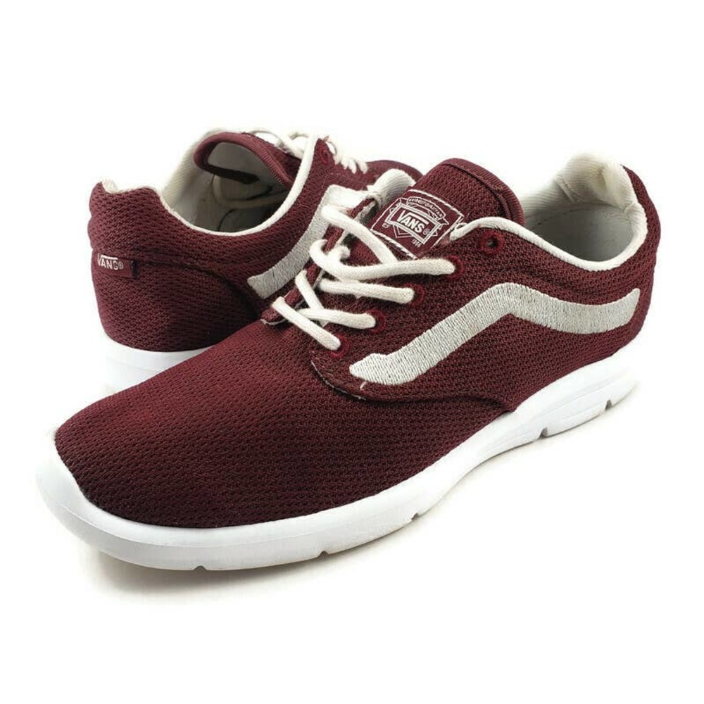 Vans Ultra Cush Lite Burgundy Mesh Sneaker 6.5